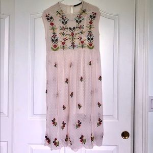 ZARA Embroidered Dress